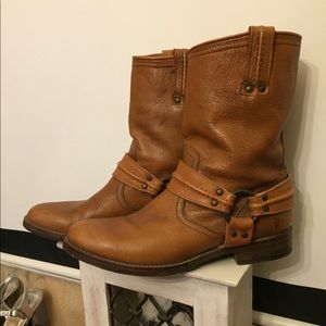 🔥Frye Brown Leather Midcalf Boots Size 8.5 B